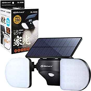 【中古】 オンロード (OnLord) ソーラーライト 人感 センサーライト 屋外 家光 LED 可動式パネル OL-335B 【中古】 オンロード (OnLord) ソーラーライト 人感 センサーライト 屋外 家光 LED 可動式パネル OL-335B
