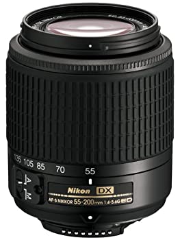 【中古】 Nikon ニコン AF-S DX Zoom Nikkor ED 55-200mm F4-5.6G ブラック DXフォーマット専用