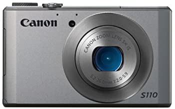【中古】 Canon キャノン デジタルカメラ PowerShot S110 約1210万画素 F2.0 光学5倍ズーム シルバー PSS110 (SL)
