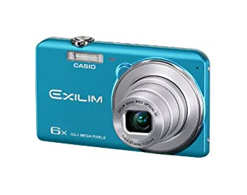 【中古】 CASIO カシオ EXILIM デジタルカメラ 1610万画素CCD 広角26mm 光学6倍ズーム ブルーEX-ZS25BE