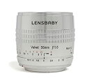 【中古】 Lensbaby ソフトレンズ Velvet 56SE 56mm F1.6 キャノン EFマウント シルバー フルサイズ対応 860083(2)
