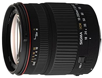 【中古】 SIGMA シグマ 18-200mm F3.5-6.3 DC デジタル専用 ニコン用 (ニコンD40 x D60 D5000 D3000ではAF使用不可)