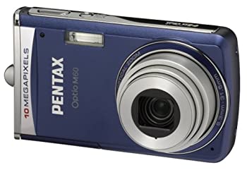 【中古】 PENTAX デジタルカメラ Optio (オプティオ) M60 ブルー 1000万画素 光学5倍ズーム OPTIOM60B