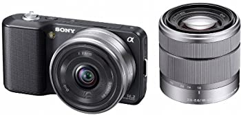 【中古】 ソニー SONY ミラーレス一眼α NEX-3 ダブルレンズキット ブラック NEX-3D B