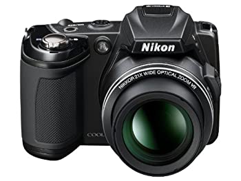 【中古】(未使用品) Nikon ニコン デジタルカメラCOOLPIX L120 ブラック L120 1410万画素 広角25mm 光学21倍 3型液晶 単3電池対応