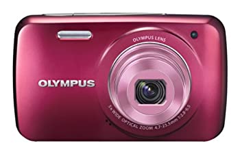 【中古】 OLYMPUS オリンパス デジタルカメラ VH-210 レッド 1400万画素 光学5倍ズーム DIS ハイビジョンムービー 3.0型LCD 広角26mm RED