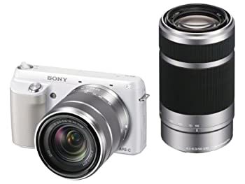 【中古】(未使用品) ソニー デジタル一眼カメラ「NEX-F3」ダブルレンズキット（ホワイト）SONY NEX-F3 NEX-F3Y-W