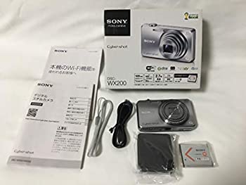 【中古】(未使用品) SONY デジタルカメラ Cyber-shot WX200 1890万画素 光学10倍 シルバー DSC-WX200-S