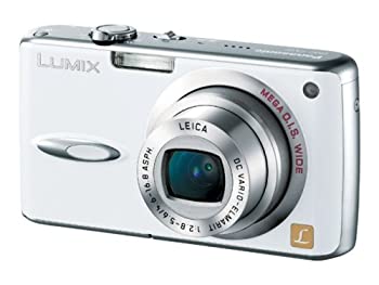 【中古】 パナソニック デジタルカメラ LUMIX DMC-FX01-W パールホワイト