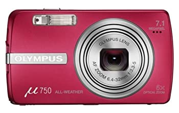 【中古】 OLYMPUS オリンパス デジタルカメラ μ750 サンセットレッド μ-750 RED
