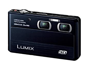 【中古】 パナソニック デジタルカメラ ルミックス 3D1 光学4倍 ブラック DMC-3D1-K