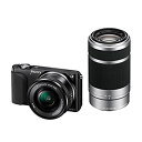 【中古】 SONY ミラーレス一眼 NEX-3N ダブルズームレンズキット E PZ 16-50mm F3.5-5.6 OSS ＋ E 55-210mm F4.5-6.3 OSS付属 ブラック NEX-3NY B