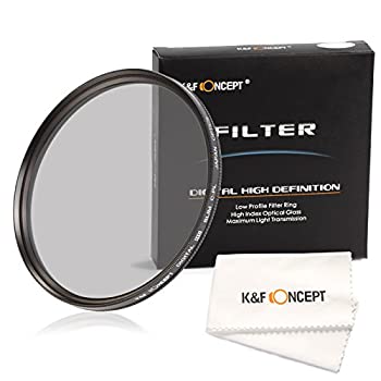 【中古】 K&F Concept偏光フィルター 52mm PLフィルター 52mm 円偏光フィルター サーキュラーPL カメラ用フィルター 超薄型C-PL 反射除去用 Nikon D5300