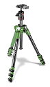 【中古】 Manfrotto マンフロット コンパクト三脚 Befree アルミ 4段 ボール雲台キット グリーン MKBFRA4G-BH