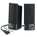 【中古】 サンワサプライ マルチメディアスピーカー 3.5mmステレオミニジャック接続 5W ブラック MM-SPL2N2