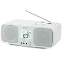 【中古】 ソニー CDラジオカセットレコーダー CFD-S401 FM AM ワイドFM対応 大型液晶 カラオケ機能搭載 電池駆動可能 ホワイト CFD-S401 W