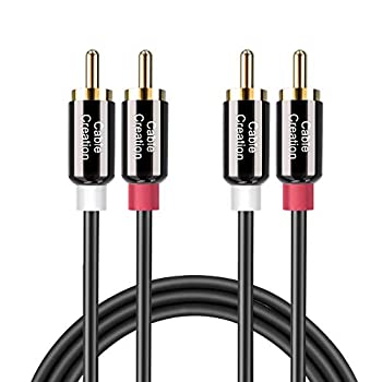 š 2RCA ֥ Cablecreation 2RCA to 2RCAƥ쥪ǥѴ֥Yʬۥ֥ 2RCA...