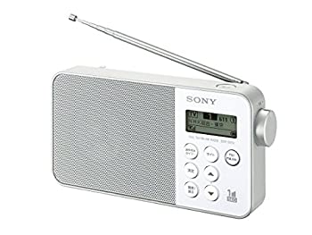 【中古】 ソニー ラジオ XDR-55TV FM AM ワンセグTV音声対応 おやすみタイマー搭載 乾電池対応 ホワイト XDR-55TV W