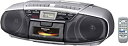 【中古】 パナソニック CDラジオカセット シルバー RX-DT36-S