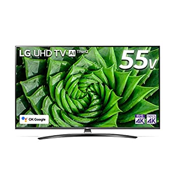 【中古】 LG 55型 4Kチューナー内蔵 液晶 テレビ 55UN8100PJA IPS パネル TruMotion 120 (2倍速相当) 2020年モデル