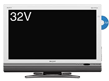 【中古】 シャープ 32V型 液晶 テレビ AQUOS LC-32DX2-W ハイビジョン ブルーレイレコーダー内蔵 2009年モデル