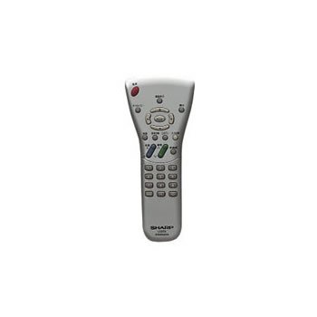 【中古】 シャープ 液晶テレビ用リモコン RRMCG1630CESA(0106380067)(シルバー)