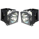 【中古】 Rich Lighting プロジェクター 交換用 ランプ ET-LAD7700W (2灯セット) パナソニック Panasonic プロジェクター ET-LAD7700 PT-D7000 PT-D7700 P