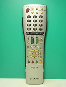 【中古】 シャープ テレビリモコン GA465WJSA 【中古】 シャープ テレビリモコン GA465WJSA