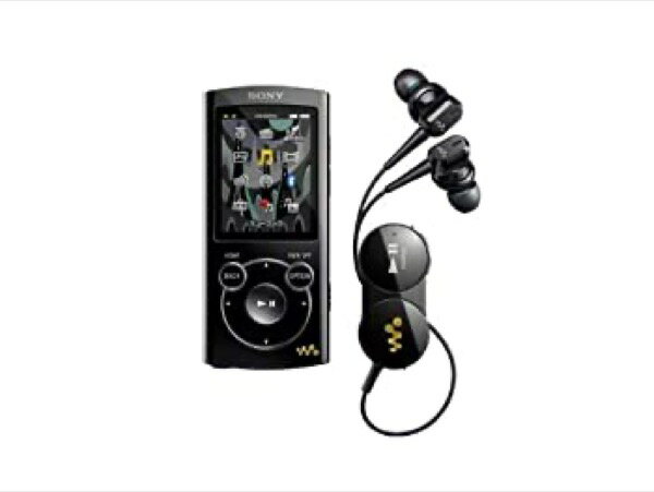 【中古】 SONY ウォークマン Sシリーズ [メモリータイプ] ワイヤレスヘッドホン付 8GB ブラック NW-S764BT/B
