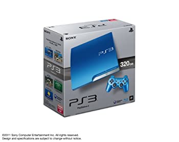 【中古】 PlayStation 3 320GB スプラッシュ・ブルー CECH-3000BSB