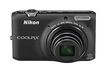 【中古】 Nikon ニコン デジタルカメラ COOLPIX S6500 光学12倍ズーム Wi-Fi対応 スマートブラック S6500BK