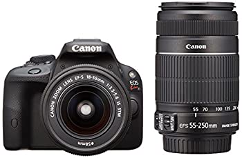 【中古】(未使用品) Canon キャノン デジタル一眼レフカメラ EOS Kiss X7 ダブルズームキット EF-S18-55mm/EF-S55-250mm付属 KISSX7-WKIT