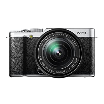 【中古】 FUJIFILM 富士フイルム ミラーレス一眼 X-M1 レンズキット シルバー F X-M1S/1650KIT