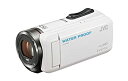 【中古】 JVC KENWOOD ビデオカメラ EVERIO 防水 防塵 内蔵メモリー32GB ホワイト GZ-R300-W