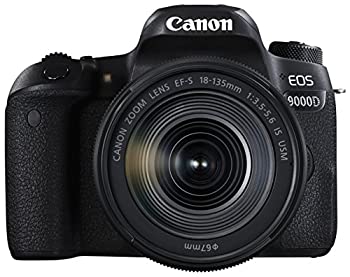 【中古】(未使用品) Canon キャノン デジタル一眼レフカメラ EOS 9000D レンズキット EF-S18-135mm F3.5-5.6 IS USM 付属 EOS9000D-18135ISUSMLK