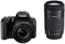 【中古】 Canon キャノン デジタル一眼レフカメラ EOS Kiss X9 ダブルズームキット (ブラック) EOSKISSX9BK-WKIT(2)