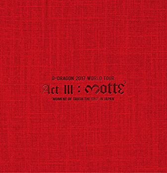 【中古】 G-DRAGON 2017 WORLD TOUR ACT III M.O.T.T.E IN JAPAN (Blu-ray Disc2枚組+CD2枚組 スマプラ対応) (初回生産限定盤)