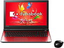 【中古】 東芝 ノートパソコン dynabook モデナレッド PT55URP-BWA