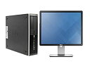【中古】 高スペックパソコン&19型液晶セット付/Windows 7 Pro 64bit/HP Compaq 8100 Elite SF Core i5 3.2GHz/大容量4G/160GB/DVD-(2)