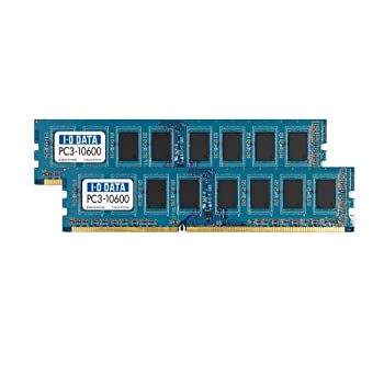 yÁz I-O DATA fXNgbvp DDR3 [ 4GB (2GB 2g) PC3-10600Ή DY1333-2GX2