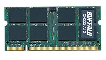 【中古】 BUFFALO バッファロー ノートPC用増設メモリ PC2700 (DDR333) 1GB DN333-A1G/E