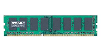 【中古】 BUFFALO バッファロー PC3-12800 (DDR3-1600) 対応 240Pin DDR3 SDRAM DIMM デスク用 4GB D3U1600-4G/E