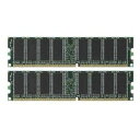 【中古】 512MBx2 1GBセット ED400-512MX2 相当品 (184ピンPC3200/DDR SDRAM 512MB)