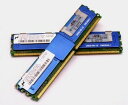 【中古】 Micron (HP) PC2-5300F 2GB FB DIMM 2枚セット 合計4GB