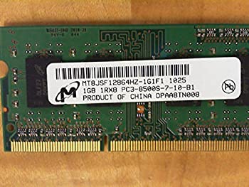 【中古】 Micron mt8jsf12864hz-1g1?F1?1?GBノートブックSODIMM ddr3?pc8500? ( 1066?) Unbuf 1.5?V 1rx8?204p 128?mx64?128?mx8