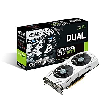 yÁz ASUS NVIDIA GeForce GTX1070rfIJ[h I[o[NbN 8GB DUAL-GTX1070-O8G