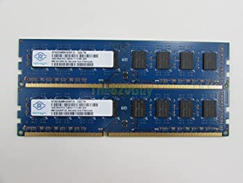 【中古】 NANYA PC3-12800U (DDR3-1600) 4GB x 2枚組 合計8GB 240ピン DIMM デスクトップパソコン用メモリ 両面実装 (2Rx8) の2枚組 品