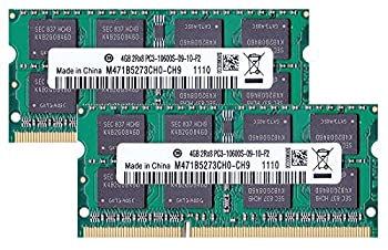 【中古】 PC3-10600 (DDR3-1333) SO-DIMM 4GB×2枚組 1.5V 204pin メモリンゴブランドノートPC用メモリ ..