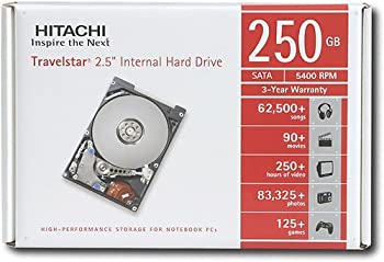 【中古】 日立 0A53329 250gb-5400rpm (HTS542525K9SA00) ノートブックハードドライブ