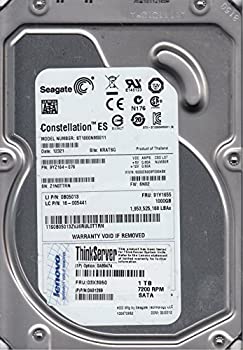 【中古】 Seagate 3.5インチ内蔵HDD SATA 6Gb/s 1TB 64MB 7200rpm ST1000NM0011